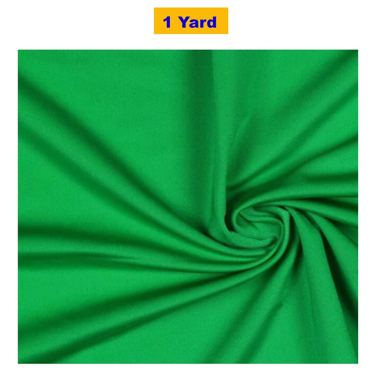 Shiny Finish Milliskin Nylon Spandex Fabric 4 Way Stretch Kelly Green